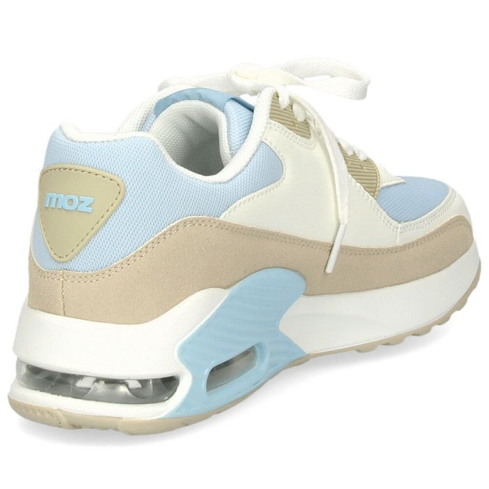 モズ スニーカー レディース 厚底 エアクッション moz 402502 カジュアル シューズ  靴 黒 歩きやすい 軽量 疲れない 通勤 通学 普段使い お出かけ 旅行