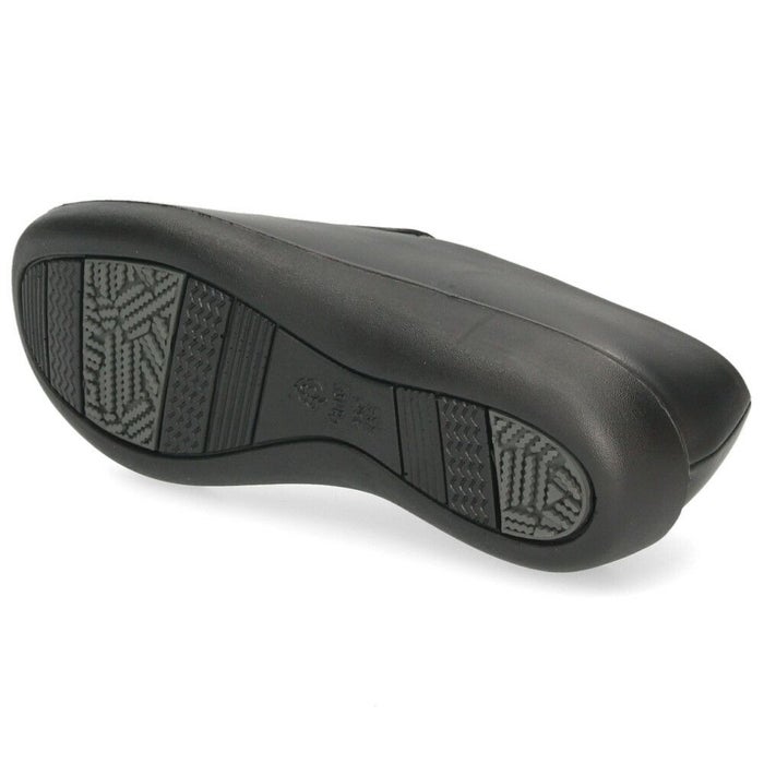 スリッポン レディース シューズ きれいめ パンジー 靴 防水 晴雨兼用 軽量 仕事 通勤 普段履き EEE 3E 黒 Pansy 2324