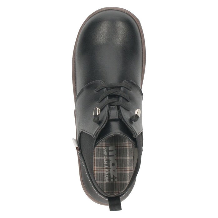 moz モズ レディース ブーツ 黒 歩きやすい レースアップブーツ ショート 軽量 スニーカーソール チャッカ風 サイドゴア 402506 ブラック ダークブラウン マスタード