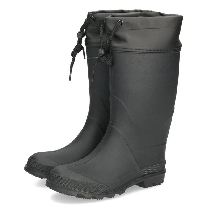 長靴 キッズ 男の子 女の子 レインブーツ 軽い ロング丈 防水 子供 長め アウトドア 通園 通学 雨靴 柔らかい 滑らない 黒 Parade 56604