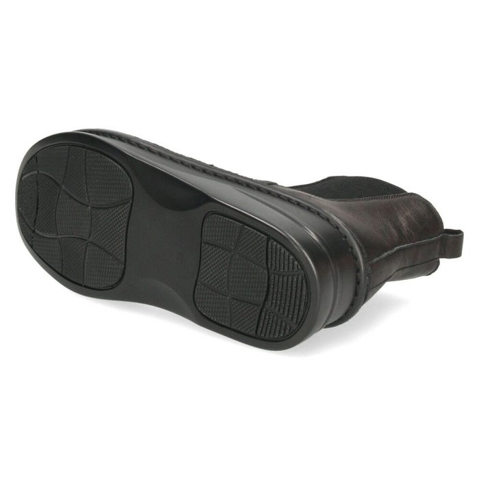 ショートブーツ レディース 歩きやすい 厚底 本革 きれいめ サイドゴアブーツ 5cm 黒 ブラック ブラウン グレー 日本製 柔らかい 痛くない NICO ニコ 83041