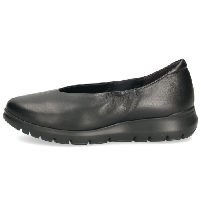 レディース スリッポン 幅広 靴 レザー 黒 軽量 ゆったり 甲高 Vカット シューズ 本革 日本製 ブラック オーク 5179 COMPOSITION Blow