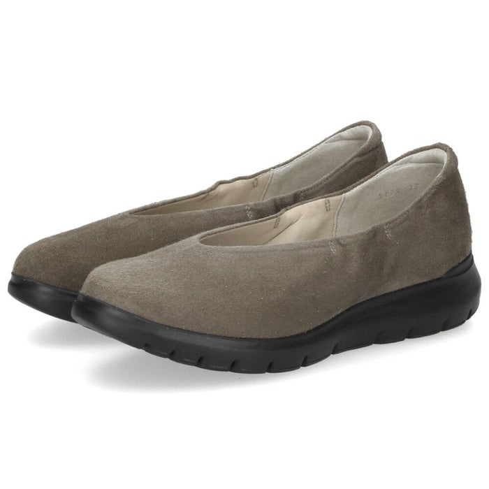 レディース スリッポン 幅広 靴 レザー 黒 軽量 ゆったり 甲高 Vカット シューズ 本革 日本製 ブラック オーク 5179 COMPOSITION Blow