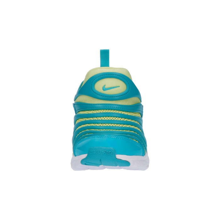 ナイキ キッズ ジュニア スニーカー 男の子 女の子 スリッポン シューズ NIKE ダイナモフリー BR IB7245-300 ブルー イエロー 子供 履きやすい 水色 黄色