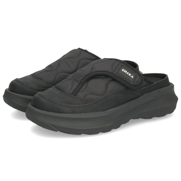 シャカ サンダル レディース 黒 厚底 靴 シュラフ スライド ゲス SCHLAF SLIDE GES クロッグ サボ ルームシューズ 防寒 軽量 SHAKA SK-346 ブラック ダークブラウン トープ