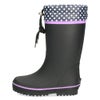 キッズ 長靴 おしゃれ 女の子 レインブーツ 水玉 かわいい 絞れる ジュニア レインシューズ 歩きやすい 滑りにくい パレード 56603 Parade 