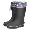 キッズ 長靴 おしゃれ 女の子 レインブーツ 水玉 かわいい 絞れる ジュニア レインシューズ 歩きやすい 滑りにくい パレード 56603 Parade 