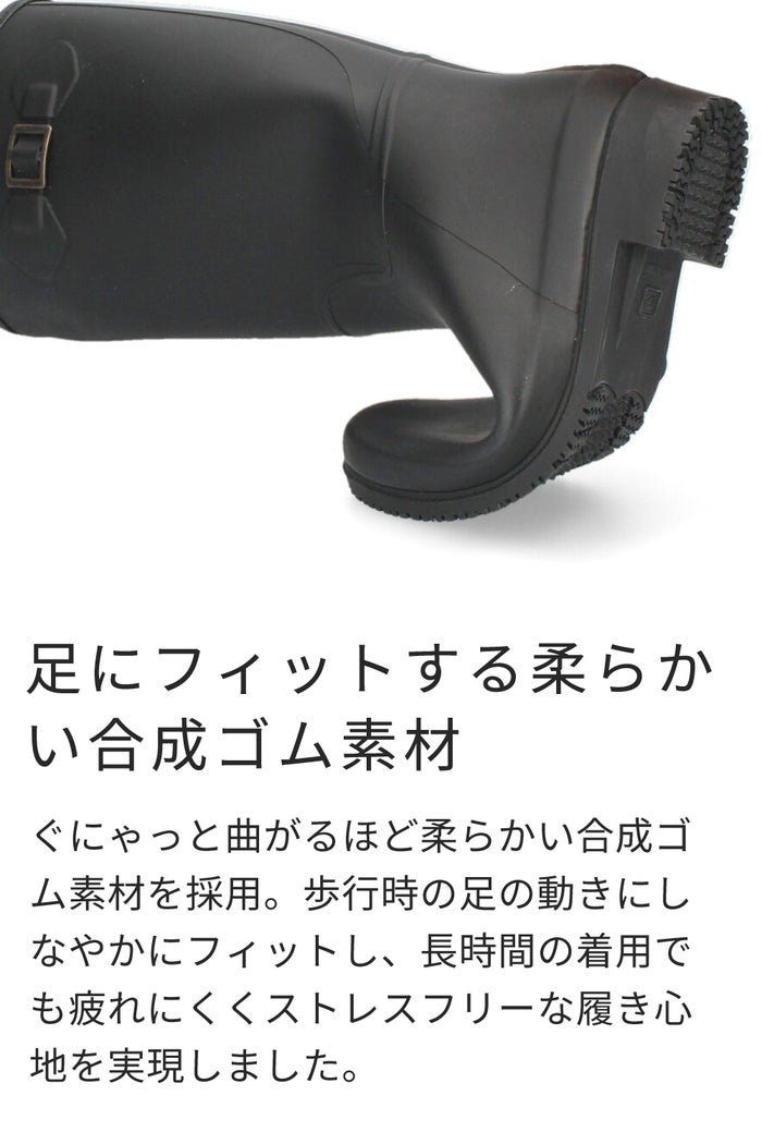 長靴 レディース 雪 おしゃれ レインブーツ 軽量 防寒 暖かい ロング ブーツ 防滑 靴 防水 ブラック カーキ 黒 パレード 52601 Parade