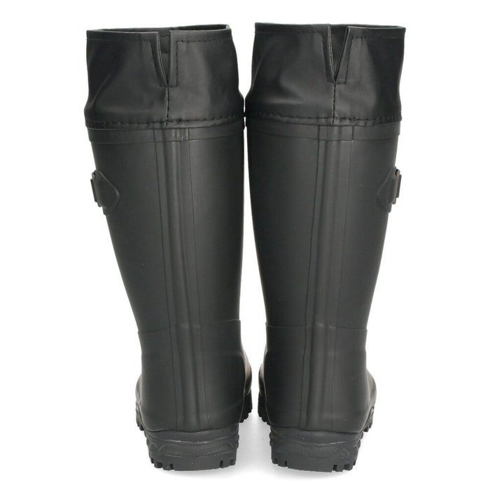 長靴 キッズ レインブーツ 靴 防滑 防寒 防水 雨靴 通学 折り返し可能 屈曲性 雪対応 男の子 女の子 ジュニア パレード56601 Parade ブラック ブラウン