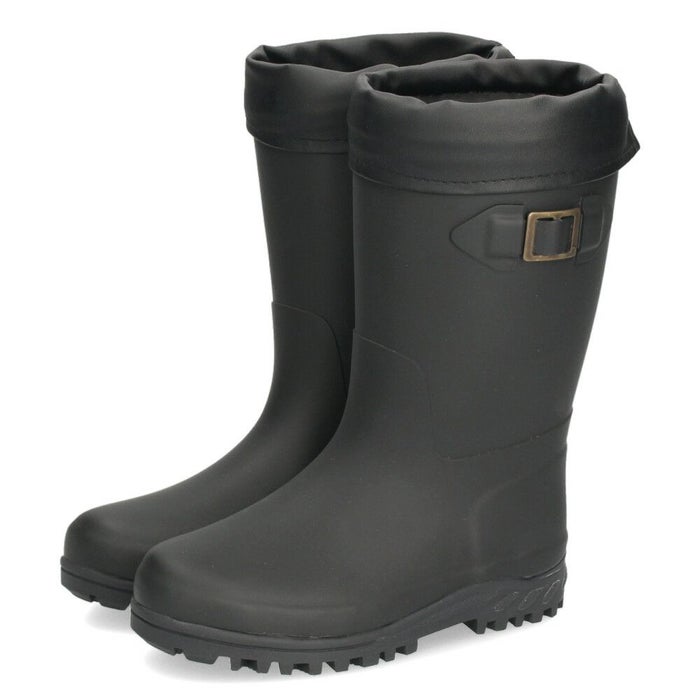 長靴 キッズ レインブーツ 靴 防滑 防寒 防水 雨靴 通学 折り返し可能 屈曲性 雪対応 男の子 女の子 ジュニア パレード56601 Parade ブラック ブラウン