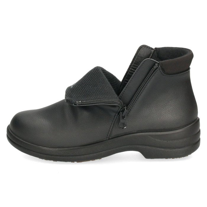 ショートブーツ レディース サイドジップ 防水 幅広 ゆったり 4E 雨 カジュアル 抗菌防臭加工 暖かい ブラック 黒 ブラウン 履きやすい パンジー 4691 Pansy