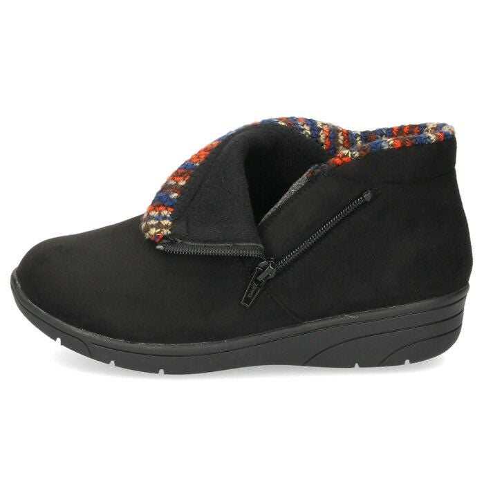 ショートブーツ レディース 防水 撥水 防滑 防寒 幅広 4E ゆったり アンクル丈 ブラック 黒 カーキ ブラウン サイドジップ PANSY パンジー PS1483