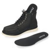 ブーツ メンズ 防水 防滑 黒 ハイカット 紐 レースアップ サイドジップ ブラック ブラウン 合皮 雨 雪 歩きやすい 滑りにくい パレード 4830 Parade