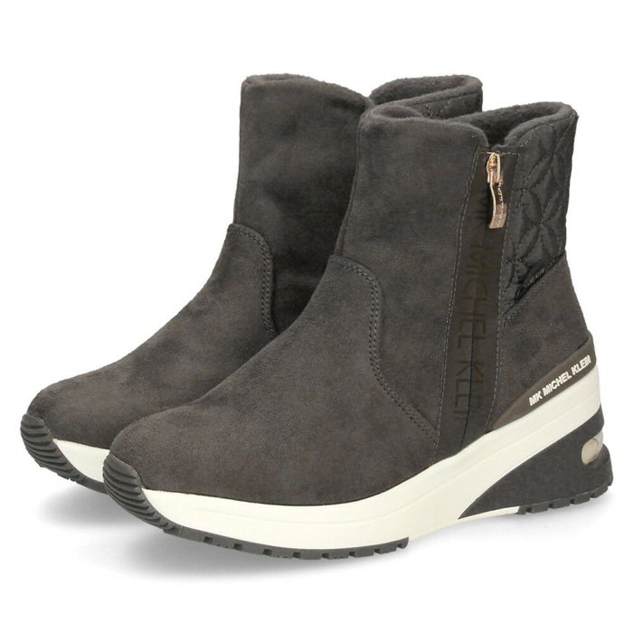 ブーツ レディース 厚底 ショートブーツ スニーカーブーツ 歩きやすい きれいめ 幅広 ゆったり 撥水 エアークッション 靴 MK ミッシェルクラン MK MICHEL KLEIN MK-5089