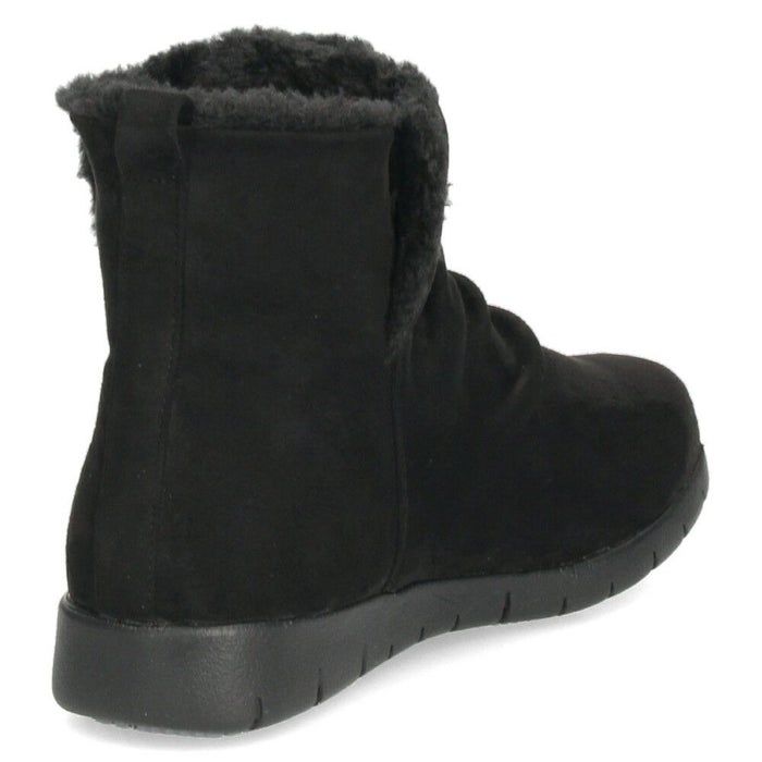 ブーツ レディース 幅広 防水 靴 ショートブーツ 3E あったかい 保温 履きやすい おしゃれ かわいい シンプル ローヒール 冬 晴雨兼用 黒 ブラック 茶色 ブラウン カーキ パレード 52909 Parade