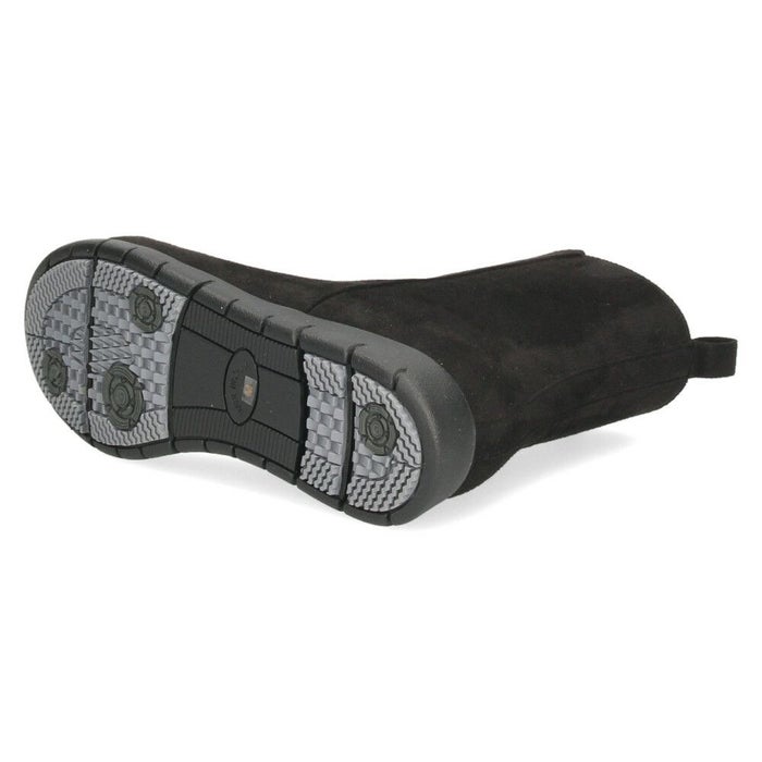 ショートブーツ レディース 暖かい 歩きやすい 柔らかい ブーツ 防水 幅広 3E ゆったり きれいめ 軽い 靴 黒 ブラック Parade パレード 52910