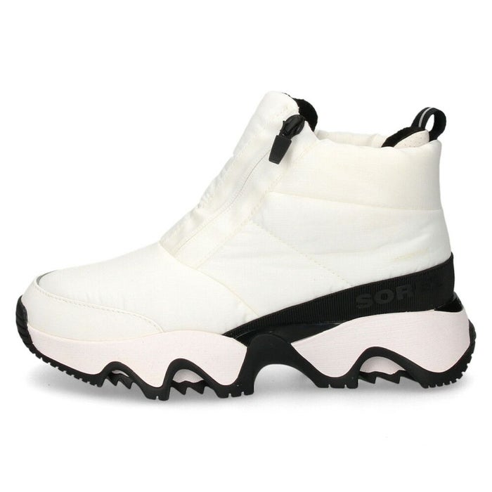 ソレル スノーブーツ レディース 防水 保温 防寒 サイドジップ キネティックインパクトパフィージップ ウォータープルーフ SOREL KINE P-ZIP WP NL5044 履きやすい 雪 冬 黒