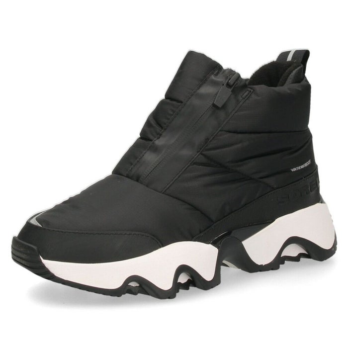 ソレル スノーブーツ レディース 防水 保温 防寒 サイドジップ キネティックインパクトパフィージップ ウォータープルーフ SOREL KINE P-ZIP WP NL5044 履きやすい 雪 冬 黒