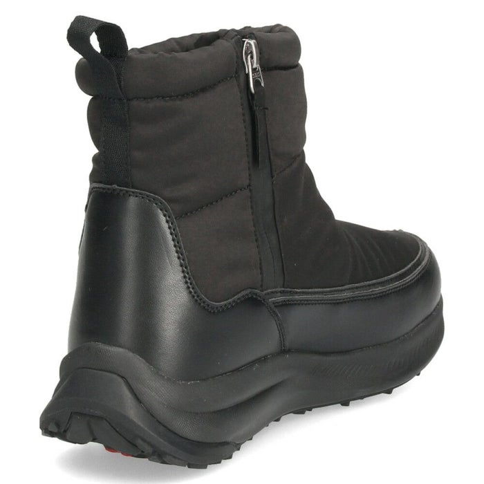 ブーツ レディース スノーブーツ ジップアップ 靴 ショートブーツ 保温 防水 撥水 防寒 防滑 冷え性 冬 黒 ブラック パレード 52912 Parade