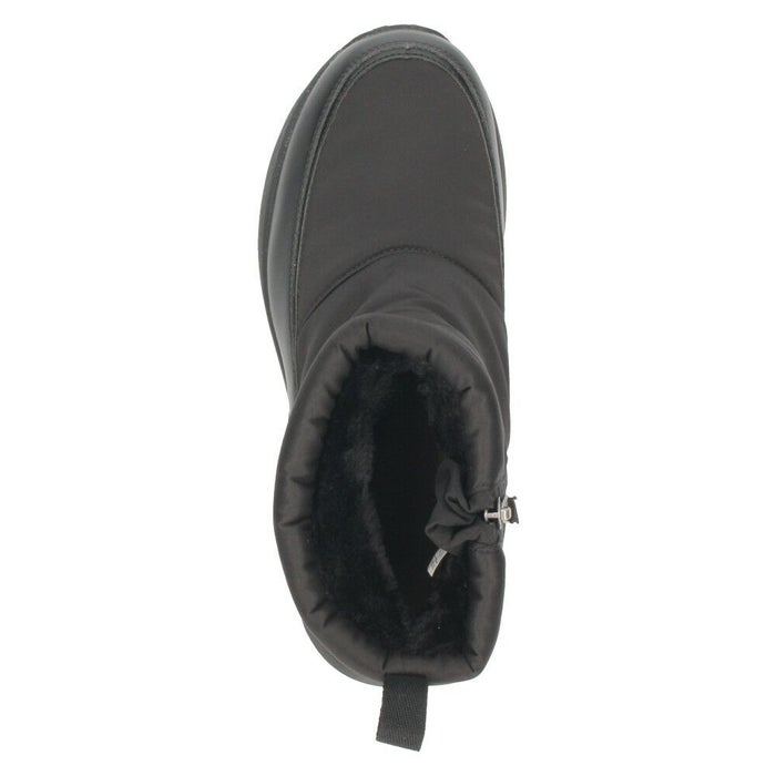 ブーツ レディース スノーブーツ ジップアップ 靴 ショートブーツ 保温 防水 撥水 防寒 防滑 冷え性 冬 黒 ブラック パレード 52912 Parade