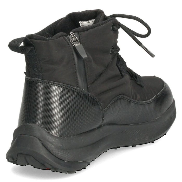 ブーツ レディース スノーブーツ サイドジップ 靴 ショートブーツ 保温 防水 撥水 防寒 防滑 黒 ブラック 冬 パレード  52913 Parade レースアップ