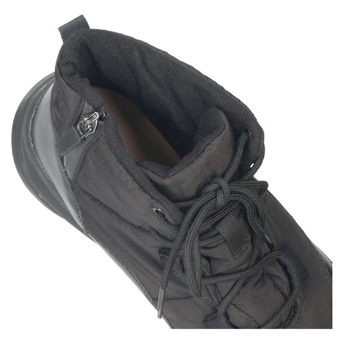 ブーツ レディース スノーブーツ サイドジップ 靴 ショートブーツ 保温 防水 撥水 防寒 防滑 黒 ブラック 冬 パレード  52913 Parade レースアップ