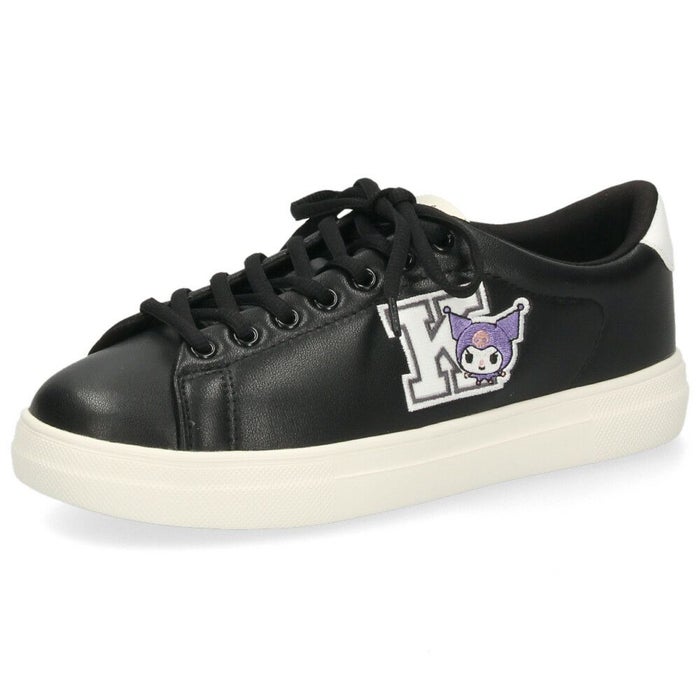 サンリオ スニーカー レディース 黒 軽量 ハローキティ マイメロディ シナモロール クロミ 通学 通勤 シューズ おしゃれ 靴 1502 サンリオキャラクターズ SANRIO CHARACTERS