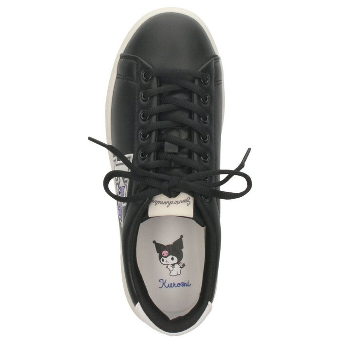 サンリオ スニーカー レディース 黒 軽量 ハローキティ マイメロディ シナモロール クロミ 通学 通勤 シューズ おしゃれ 靴 1502 サンリオキャラクターズ SANRIO CHARACTERS