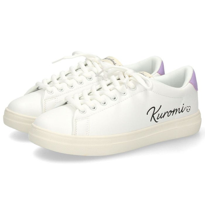 サンリオ スニーカー レディース 黒 白 軽量 ハローキティ マイメロディ シナモロール クロミ 通勤 通学 シューズ おしゃれ 靴 1501 サンリオキャラクターズ SANRIO CHARACTERS