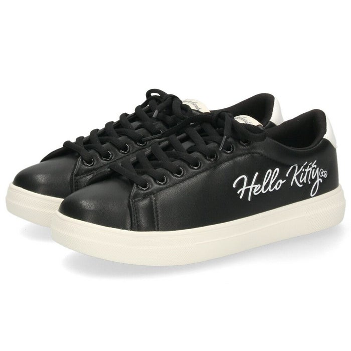 サンリオ スニーカー レディース 黒 白 軽量 ハローキティ マイメロディ シナモロール クロミ 通勤 通学 シューズ おしゃれ 靴 1501 サンリオキャラクターズ SANRIO CHARACTERS