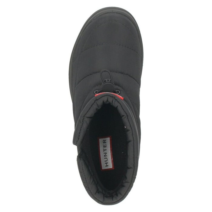 ハンター ブーツ レディース ルームシューズ 冬 暖かい 室内履き スリッパ 中綿 HUNTER イン/アウト コージー パフ サイド ベント ブーティー UFS7112WWU