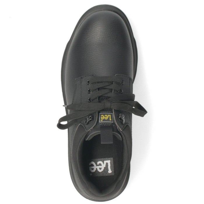 Lee メンズ カジュアルシューズ ビジネス ブラック 黒 スエード リー 靴  シンプル プレーントゥ デイリー ウォーキング 旅行 通勤 軽量 歩きやすい E86215 E86216 