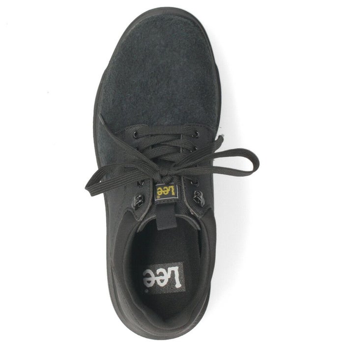 Lee メンズ カジュアルシューズ ビジネス ブラック 黒 スエード リー 靴  シンプル プレーントゥ デイリー ウォーキング 旅行 通勤 軽量 歩きやすい E86215 E86216 