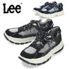 Lee スニーカー メンズ 靴 黒 ブラック 厚底 本革 レザー デニム 紐 歩きやすい カジュアル リー E86212