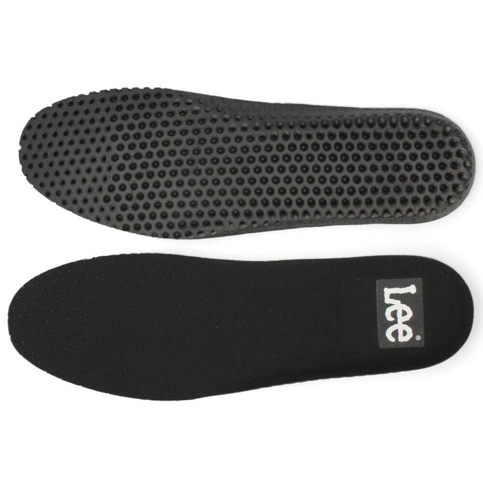 Lee スニーカー メンズ 靴 黒 ブラック 厚底 本革 レザー デニム 紐 歩きやすい カジュアル リー E86212