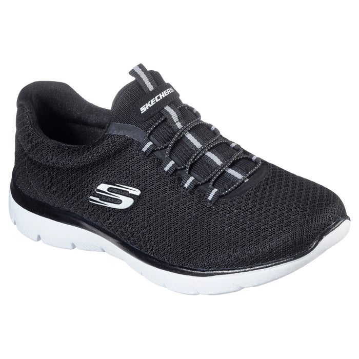 スケッチャーズ レディース スリッポン スニーカー 靴 サミッツ SKECHERS Summits 12980 軽量 ノーマル幅 ひもゴム メモリーフォームインソール