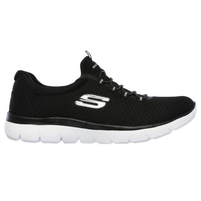 スケッチャーズ レディース スリッポン スニーカー 靴 サミッツ SKECHERS Summits 12980 軽量 ノーマル幅 ひもゴム メモリーフォームインソール