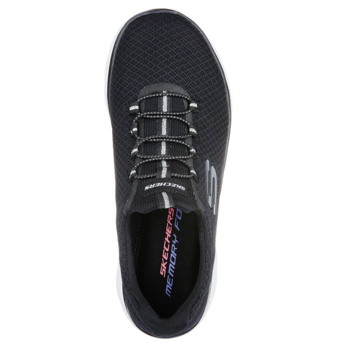 スケッチャーズ レディース スリッポン スニーカー 靴 サミッツ SKECHERS Summits 12980 軽量 ノーマル幅 ひもゴム メモリーフォームインソール