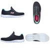 スケッチャーズ レディース スリッポン スニーカー 靴 サミッツ SKECHERS Summits 12980 軽量 ノーマル幅 ひもゴム メモリーフォームインソール