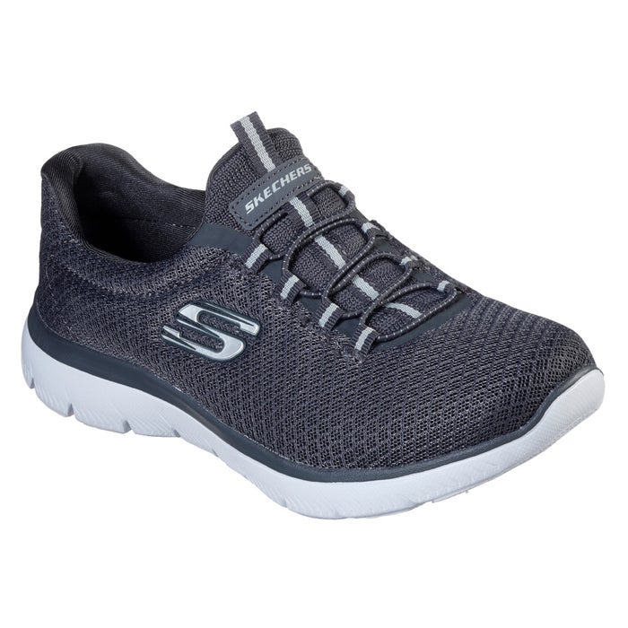 スケッチャーズ レディース スリッポン スニーカー 靴 サミッツ SKECHERS Summits 12980 軽量 ノーマル幅 ひもゴム メモリーフォームインソール