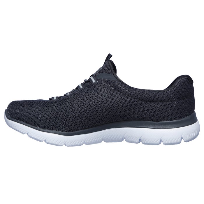 スケッチャーズ レディース スリッポン スニーカー 靴 サミッツ SKECHERS Summits 12980 軽量 ノーマル幅 ひもゴム メモリーフォームインソール