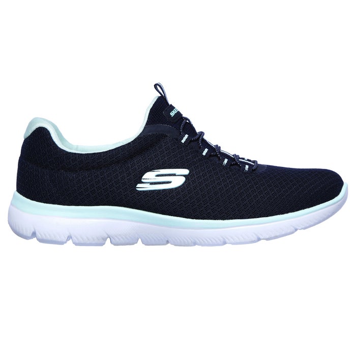 スケッチャーズ レディース スリッポン スニーカー 靴 サミッツ SKECHERS Summits 12980 軽量 ノーマル幅 ひもゴム メモリーフォームインソール
