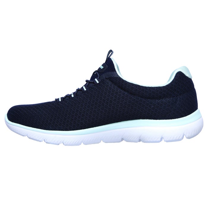 スケッチャーズ レディース スリッポン スニーカー 靴 サミッツ SKECHERS Summits 12980 軽量 ノーマル幅 ひもゴム メモリーフォームインソール