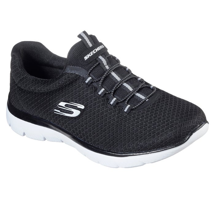 スケッチャーズ レディース スリッポン スニーカー 靴 サミッツ SKECHERS Summits 12980 軽量 ノーマル幅 ひもゴム メモリーフォームインソール