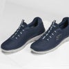 スケッチャーズ メンズ サミッツ スニーカー スリッポン 黒 ブラック ネイビー ノーマル幅 靴 ゴム紐 SKECHERS SUMMITS 52811 