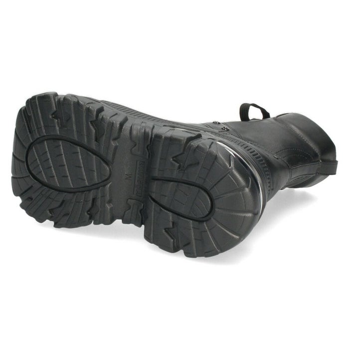 ヨースケ 厚底ハイカットスニーカー レースアップ サイドファスナー 靴 レディース YOSUKE 4460114 幅広 3E ブラック 黒 ブーツ 厚底ブーツ