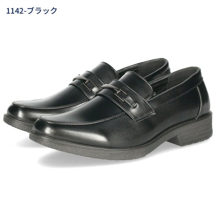 ビジネスシューズ メンズ 靴 歩きやすい 3E 軽量 防滑 疲れにくい 紳士靴 プレーントゥ ストレートチップ ビット ローファー ブラック 黒  OXFORD FIELD 1140 1141 1142 1143
