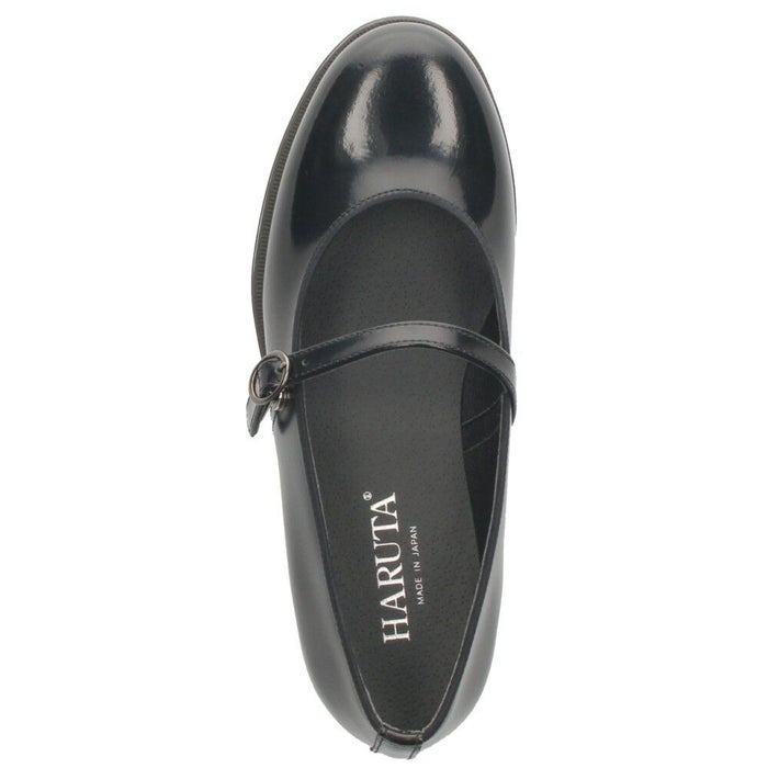 HARUTA ハルタ ワンストラップシューズ 靴 レディース パンプス ストラップ 太ヒール 歩きやすい 本革 日本製 黒 茶 ブラック ダークブラウン SF341B