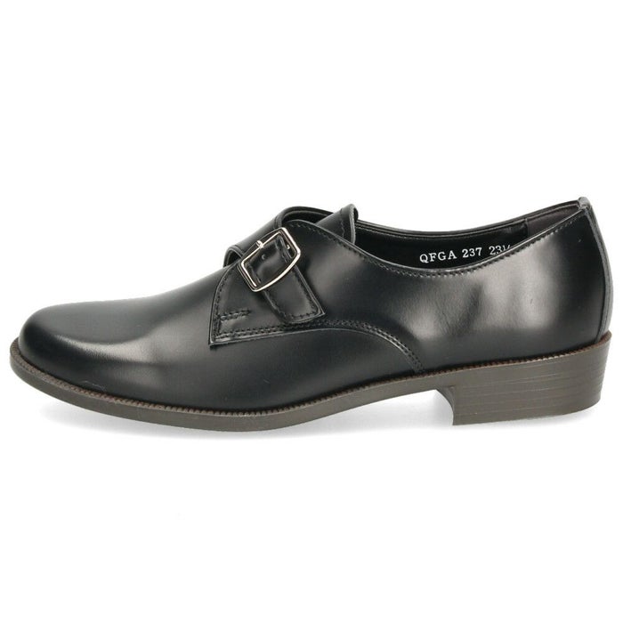 モンクストラップシューズ レディース ハルタ HARUTA 237 靴 革靴 黒 クロ ブラウン グリーン 2E 太ヒール 日本製 マニッシュ 歩きやすい