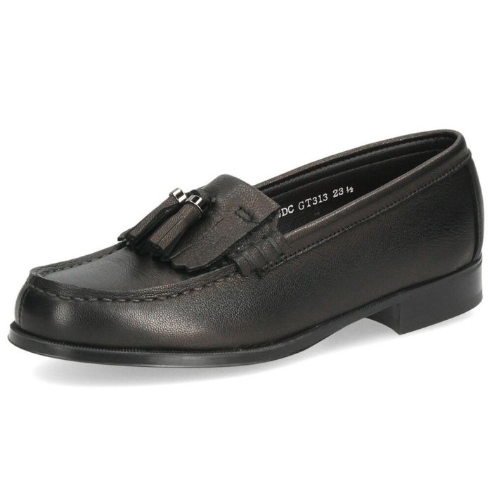 ハルタ ローファー レディース HARUTA GT313 ゴートキルトタッセルローファー 本革 日本製 軽量 おしゃれ タッセル 黒 ブラック